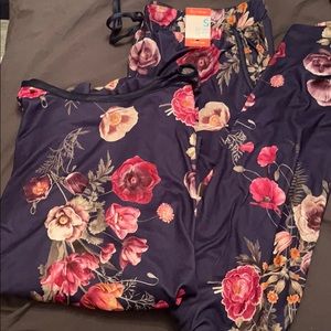 Floral pajama set